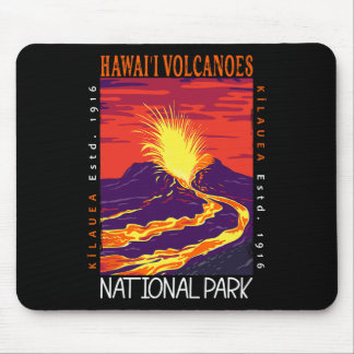Mousepad Parque Nacional dos Vulcões do Havaí Vulcão Kilaue