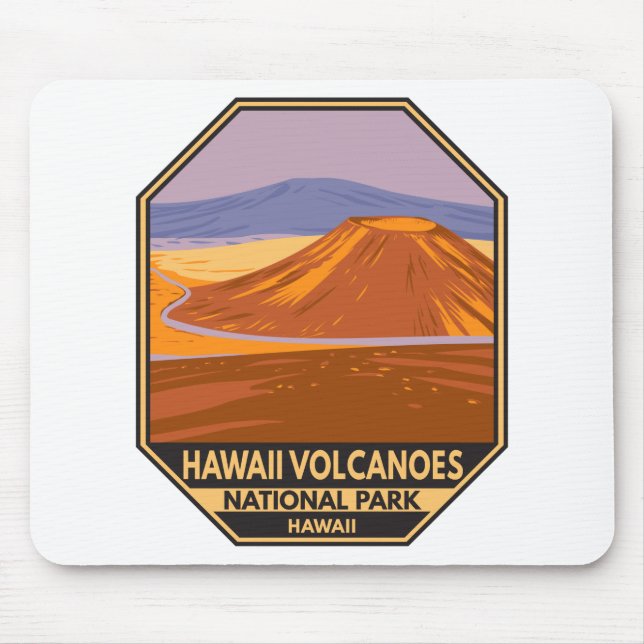 Mousepad Parque Nacional dos Vulcões Hawaii Mauna Kea Vinta (Frente)