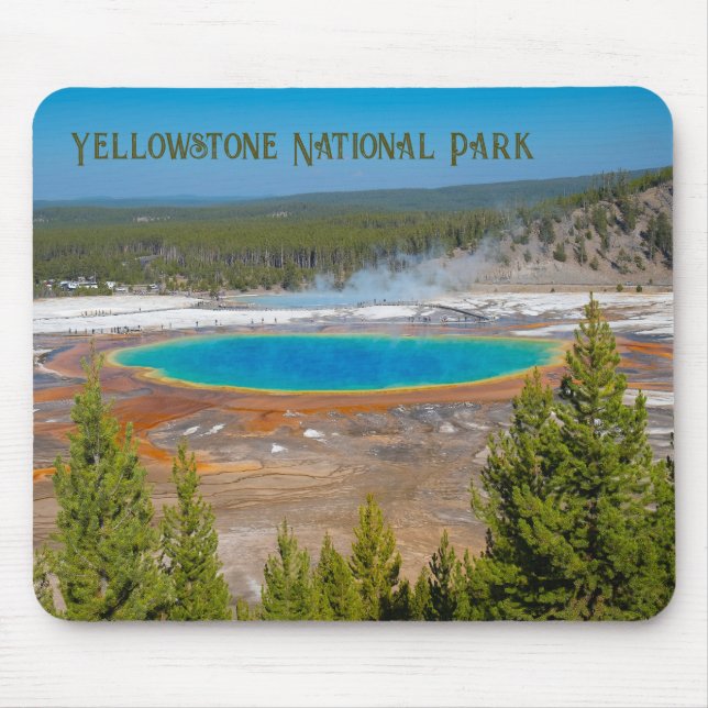 Mousepad Parque Nacional Grand Prismatic Primavera Yellowst (Frente)