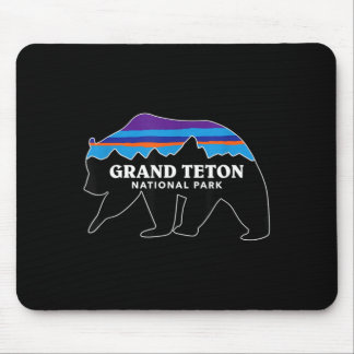 Mousepad Parque nacional grand teton urso pardo minimalista