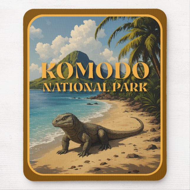 Mousepad Parque Nacional Komodo Indonésia (Frente)