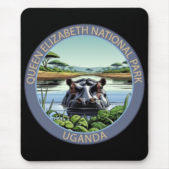 Mousepad Parque Nacional Queen Elizabeth Uganda (Frente)