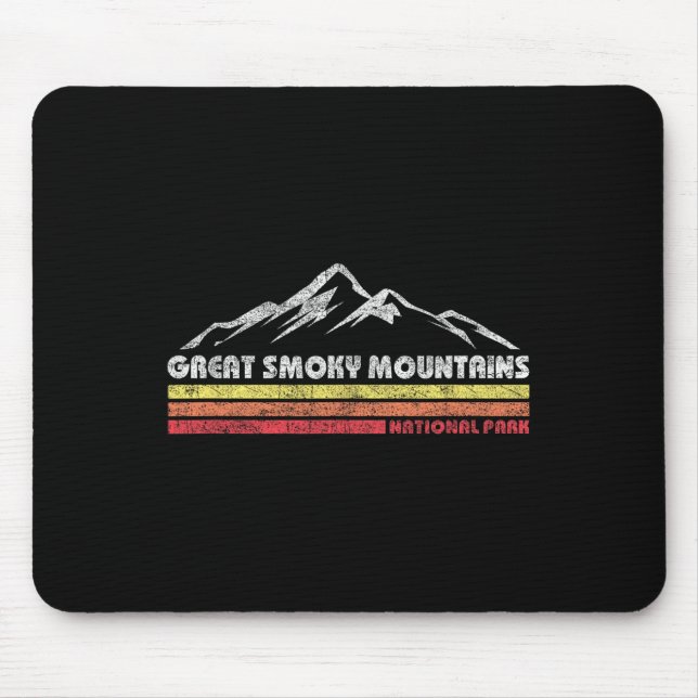 Mousepad Parque Nacional Retro Great Smoky Mountains Mascul (Frente)