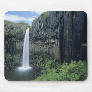 Mousepad Parque Nacional Skaftafell, cascata Svartifoss,