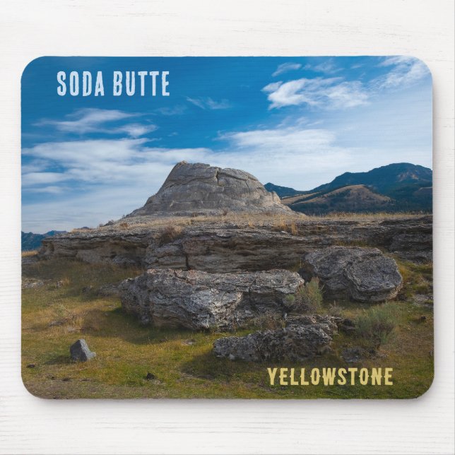 Mousepad Parque Nacional Soda Butte Cone Yellowstone (Frente)