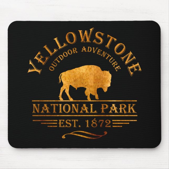 Mousepad Parque nacional Yellowstone (Frente)
