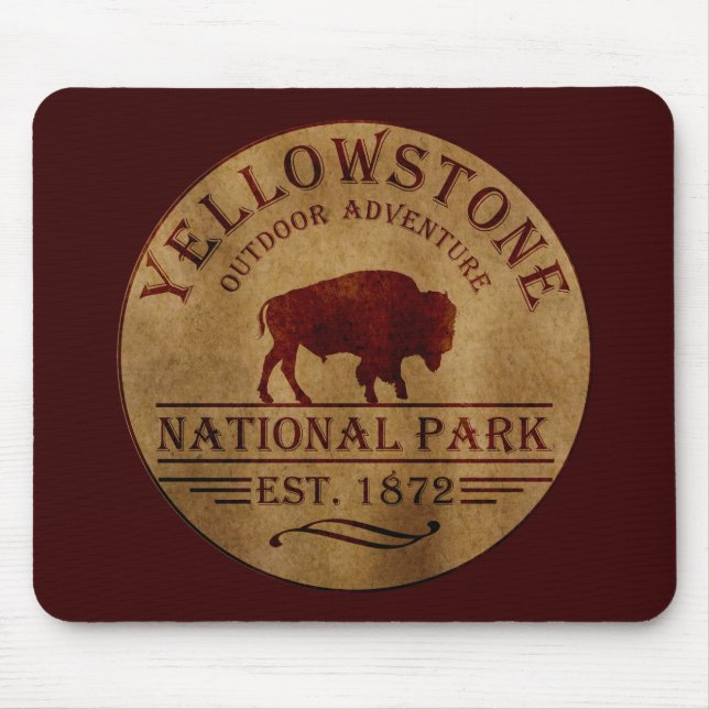 Mousepad Parque nacional Yellowstone (Frente)