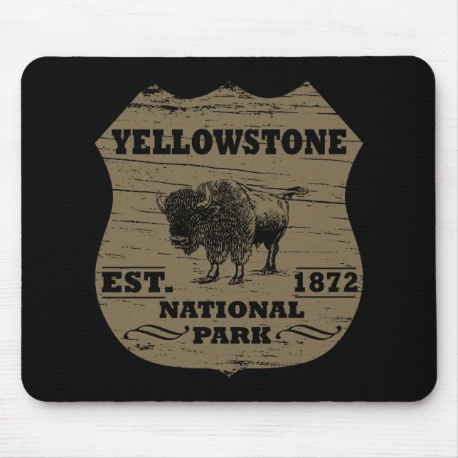 Mousepad Parque nacional Yellowstone (Frente)