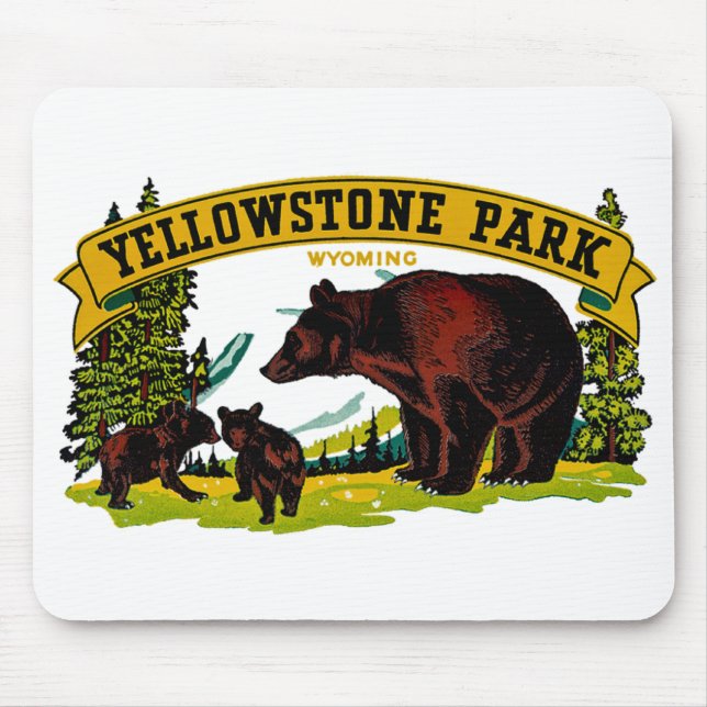 Mousepad Parque Yellowstone (Frente)