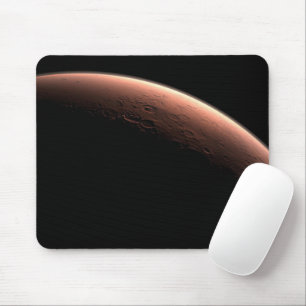 Mousepad Parte De Marte Na Fronteira De Luz E Escuro.
