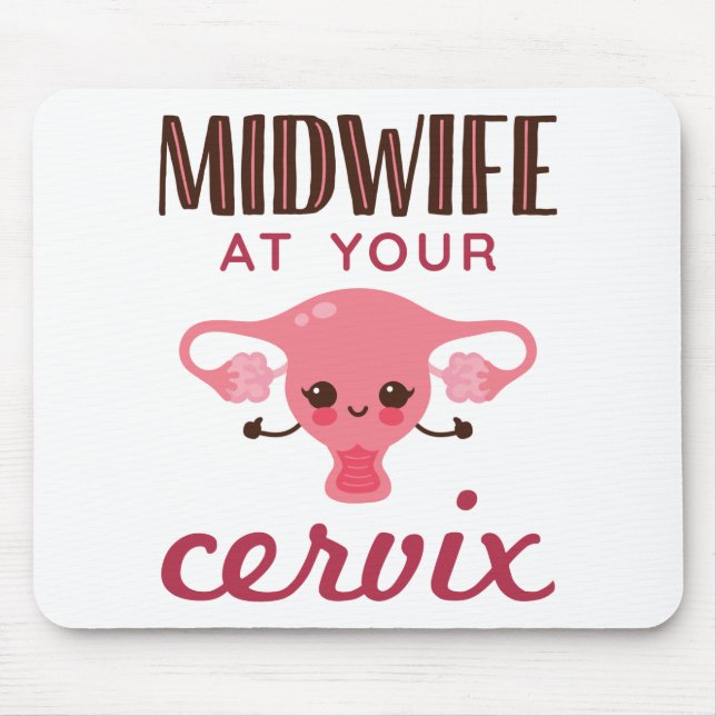 Mousepad Parteira no seu Cervix Midwifery (Frente)