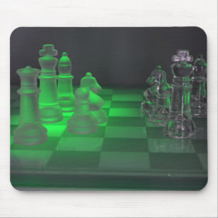 Mousepad Partes de xadrez de vidro