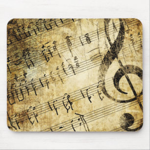 Mousepad Partição de Música Vintage