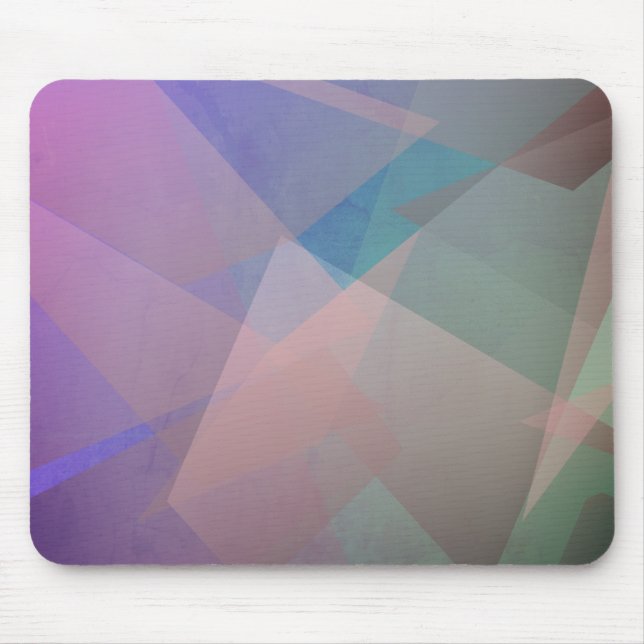 Mousepad Partículas Abstratas Voadoras | Formas Geométricas (Frente)