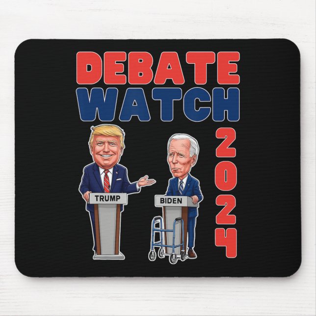 Mousepad Partido dos Observadores 2024 - Trump Biden - Pres (Frente)