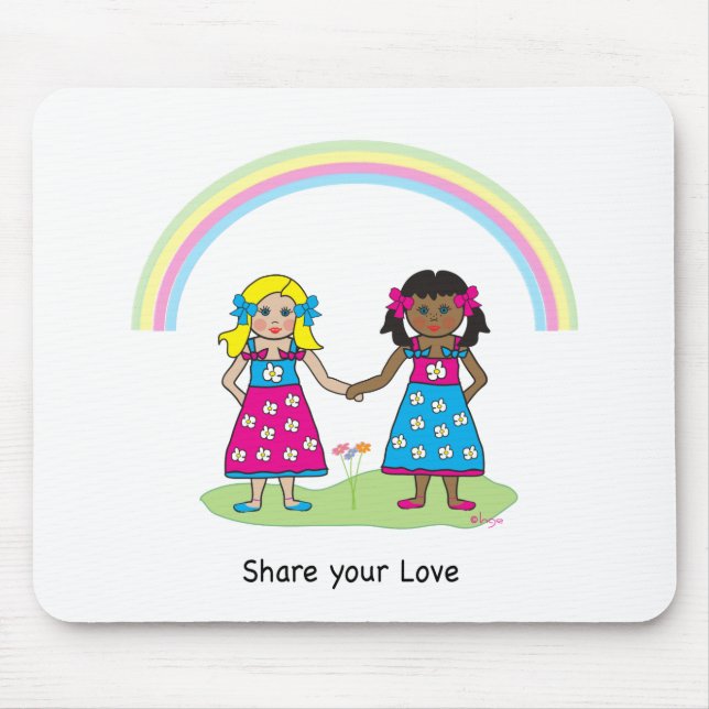 Mousepad Partilhar o Amor - Igualdade para Todos (Frente)