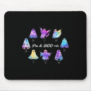 Mousepad Pas De Boo-rée Balé Engraçado Fantasma Dança Hallo