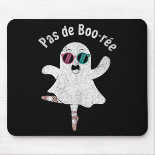 Mousepad Pas De Boo-rée Cute Ballerina Ghost Funny Balé T