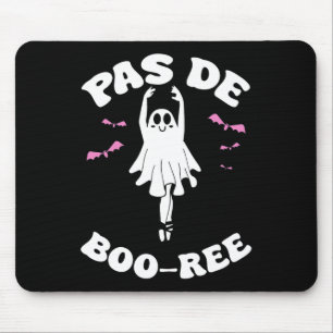 Mousepad Pas De Boo-rée Funny Balé Fantasma Dança Halloween