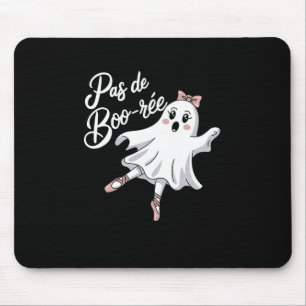 Mousepad Pas De Boo-rée Funny Balé Fantasma Dança Halloween