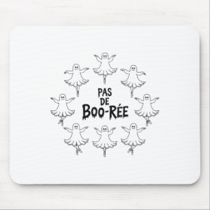Mousepad Pas De Boo-rée Funny Balé Fantasma Dança Halloween