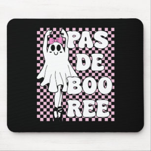 Mousepad Pas De Boo ree Funny Retro Balé Fantasmas Hallowee