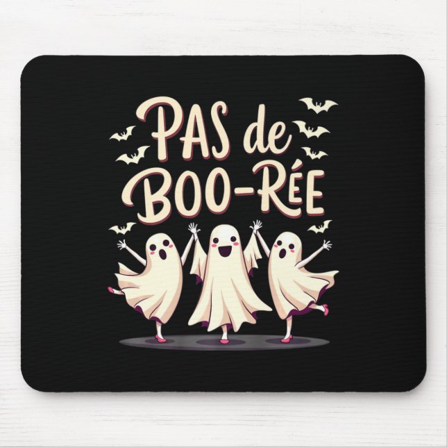 Mousepad Pas De Boorée Ghost Balé Dançando Halloween (Frente)