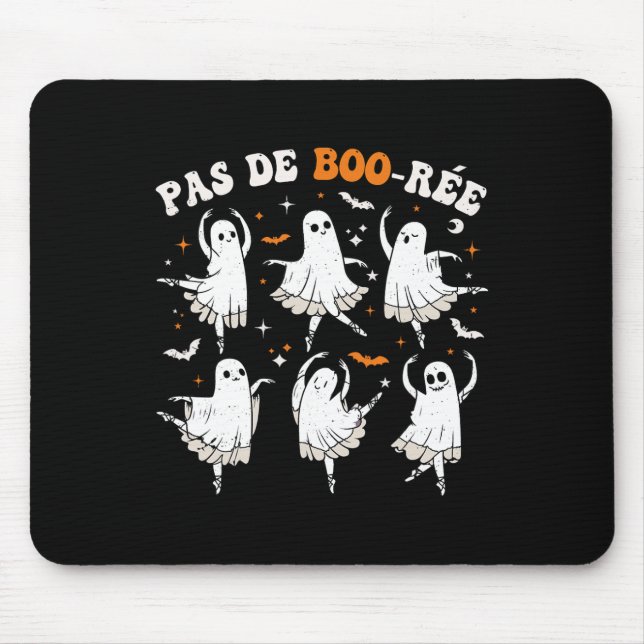Mousepad Pas De Boorée Ghost Balé Dançando Halloween (Frente)