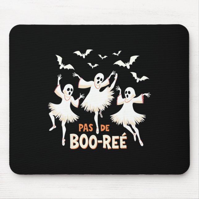 Mousepad Pas De Boorée Ghost Balé Dançando Halloween (Frente)