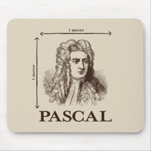 Mousepad Pascal = 1 newton por a piada quadrada da