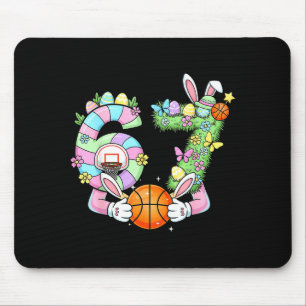 Mousepad Páscoa 6 7 Meme Seis Sete Coelho Fofo Basquetebol 