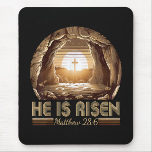 Mousepad Páscoa Cristã Ele Ressuscitou Jesus 