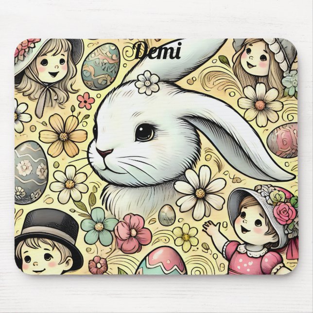 Mousepad Páscoa de DEMI ~ Vintage ~ (Frente)