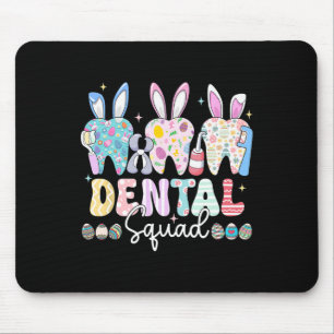 Mousepad Páscoa de Dental Squad Day Engraçado Dentes Dentad