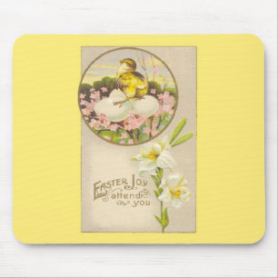 Mousepad Páscoa - o pintinho & os ovos levantam uma árvor