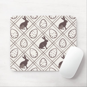 Mousepad Páscoa Xadrez Marrom  