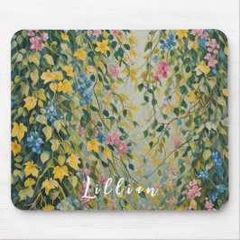 Mousepad Passagem Encantada: Jardim Secreto Pastel