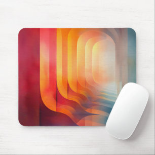 Mousepad Passagem Luminosa – Fluxo Geométrico Abstrato