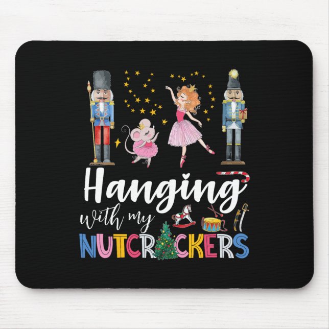 Mousepad Passando Com Minha Balé De Natal No Quadrado (Frente)