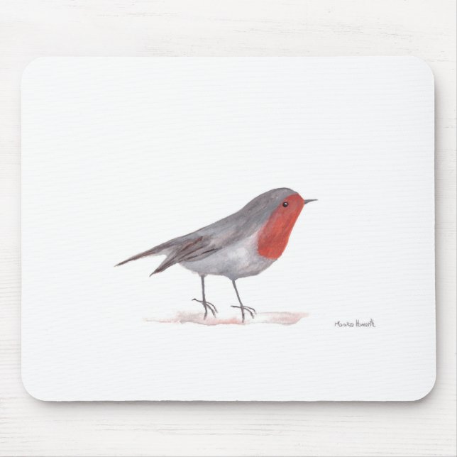Mousepad Pássaro-d-água inverno (Frente)