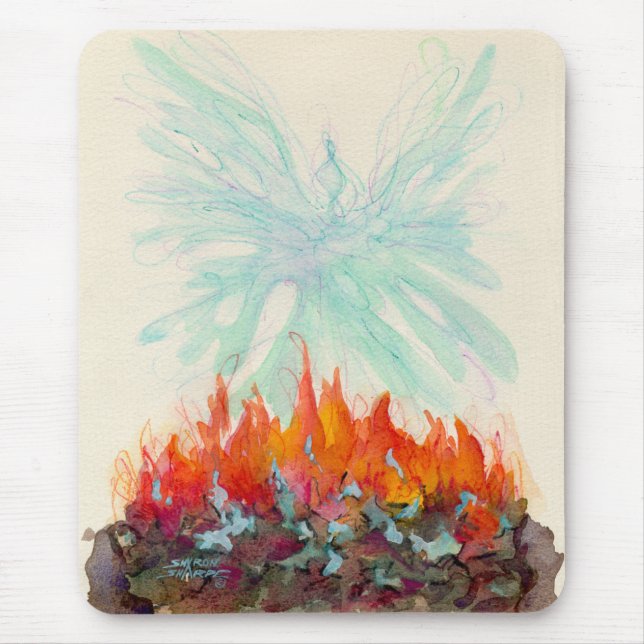 Mousepad PÁSSARO de PHOENIX por SHARON SHARPE (Frente)