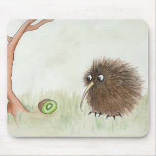 Mousepad Pássaro do quivi & fruta de quivi