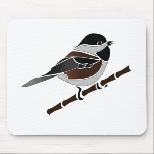 Mousepad Pássaro Galinha-Do-Chestnut Apoiado Adorável