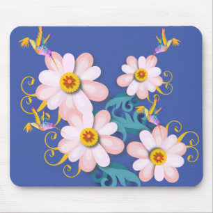 Mousepad Pássaro Humming Colorido