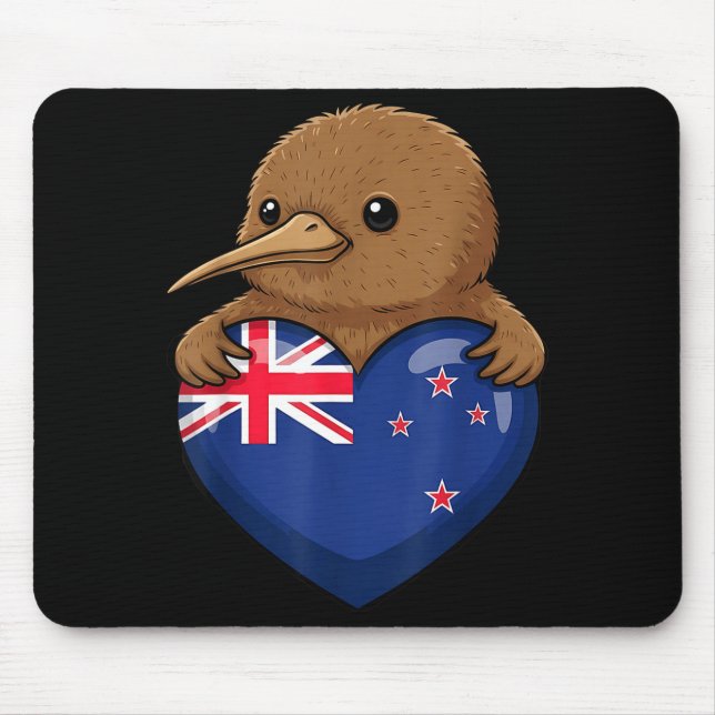 Mousepad Pássaro Kiwi da Nova Zelândia (Frente)