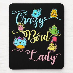 Mousepad Pássaro Louco, Ave-Pássaro Vendo Pássaro