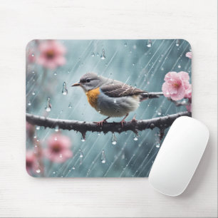 Mousepad Pássaro na Chuva