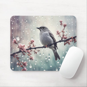 Mousepad Pássaro na Chuva