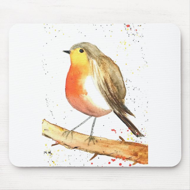 Mousepad pássaro Robin (Frente)