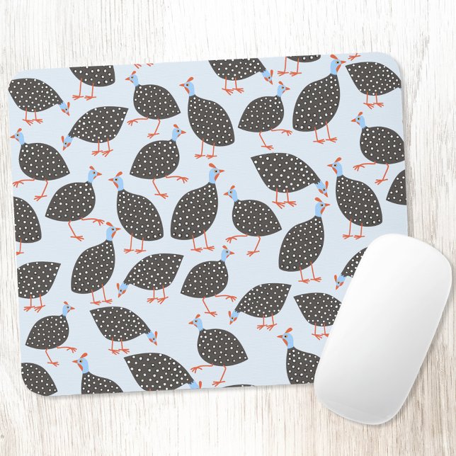 Mousepad Pássaro-voador-guineense (Guineafowl bird fun art mousemat)
